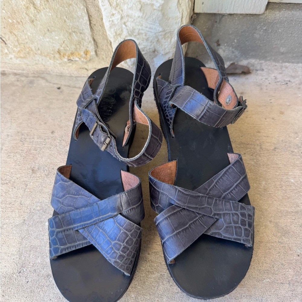 Corkease Black Sandals